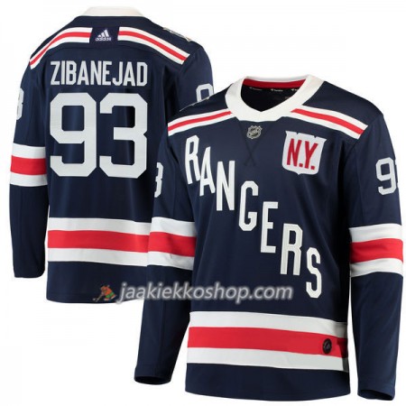 Miehille NHL New York Rangers Pelipaita Mika Zibanejad 93 2018 Winter Classic Adidas Laivastonsininen Authentic